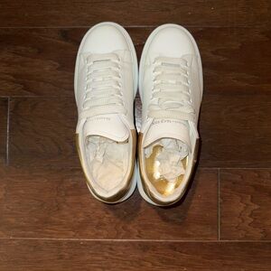 alexander Mcqueen oversized sneakers- white and gold EU 41